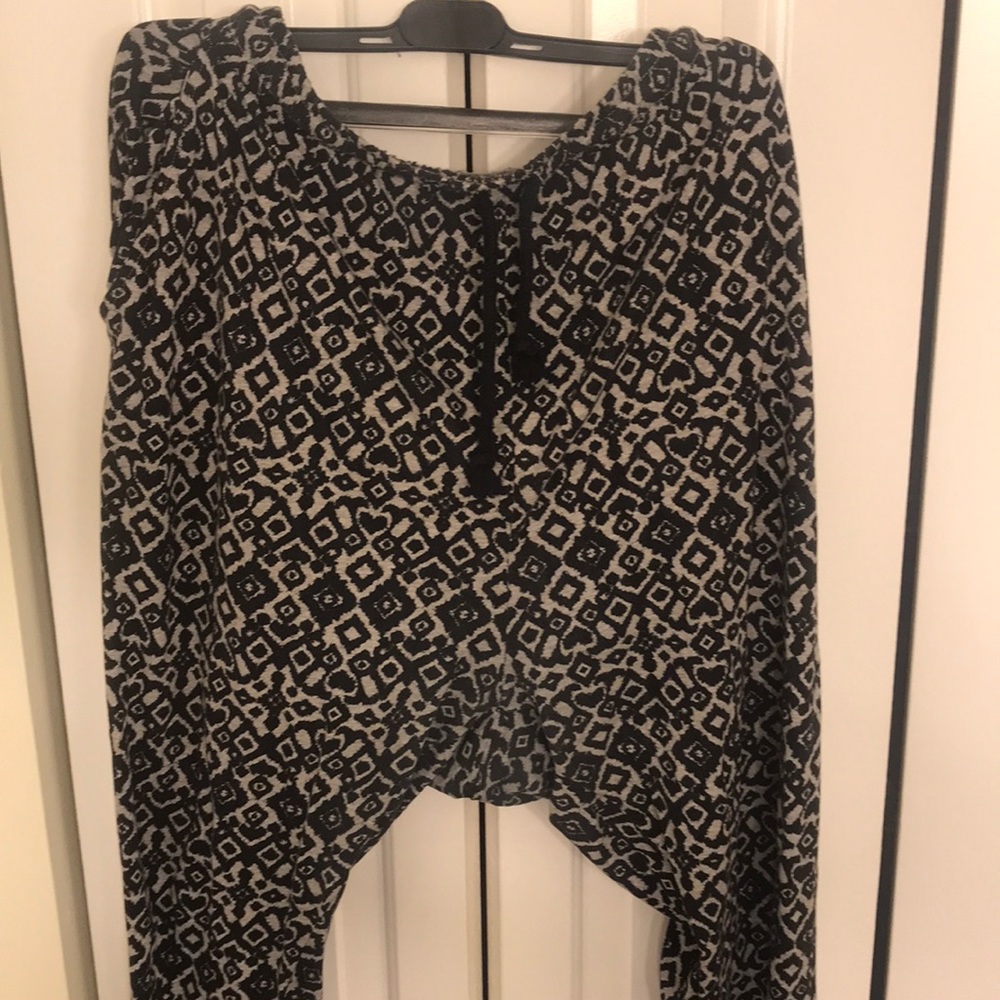 H&M harem style joggers - XL (grey and black)